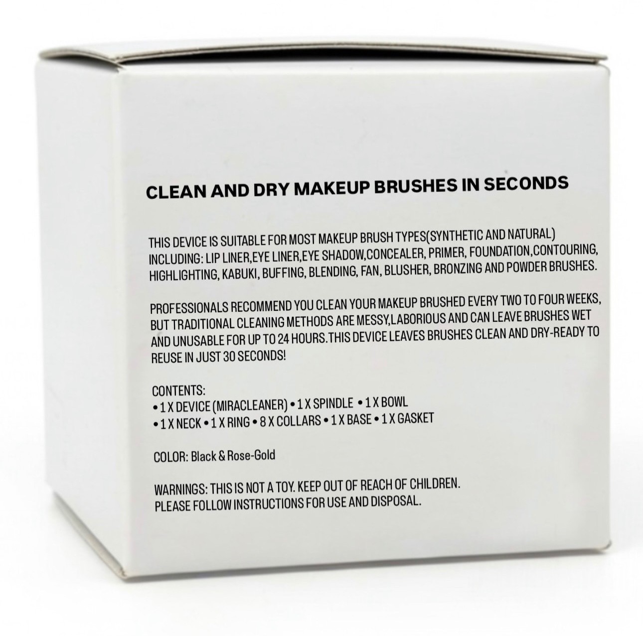 Makeup Bush Cleaning Machine: Open Box