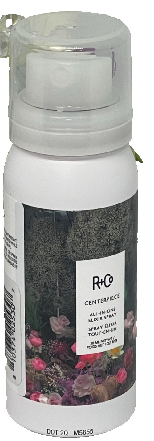R+Co Centerpiece All-In-One Elixir Spray – Shine, Detangles, Hydrates – 1 oz x6