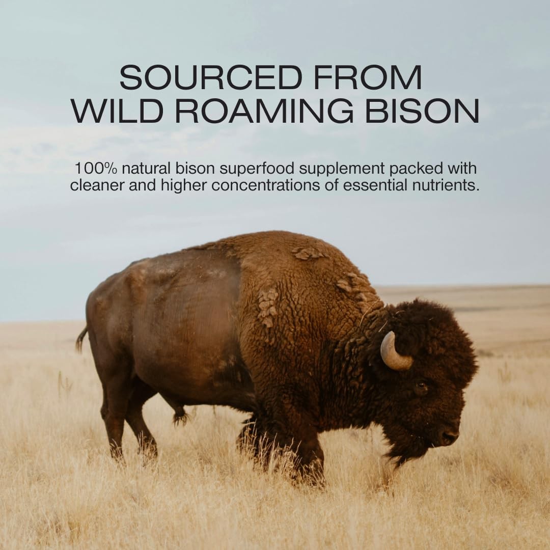 Human Nature Human Potential Wild & Grass Fed Bison Organ Supplement with 150…