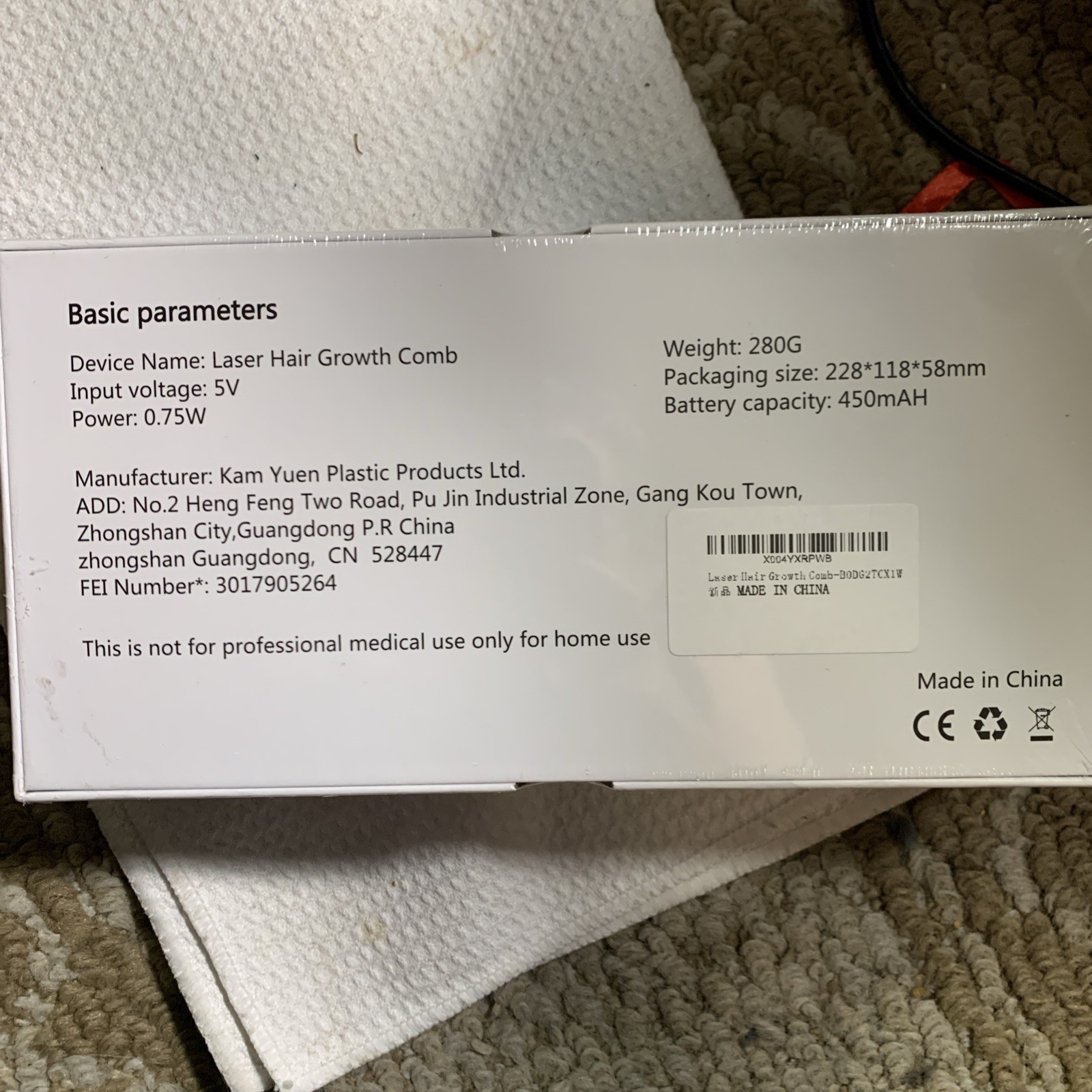 Laser Hair Growth Comb Device Hair Growth Combination for Thicker Fuller Hair