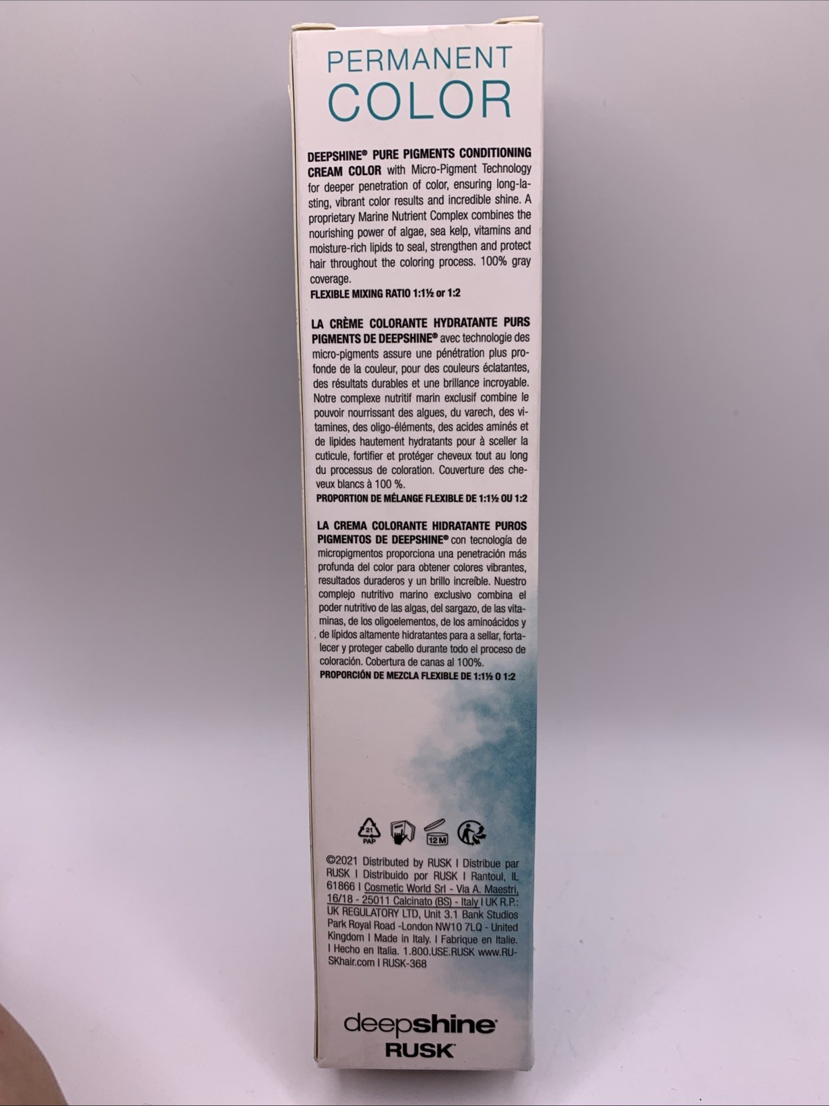 Rusk Deepshine Permanent Color 5.000NC Light Brown 3.4 fl. oz.