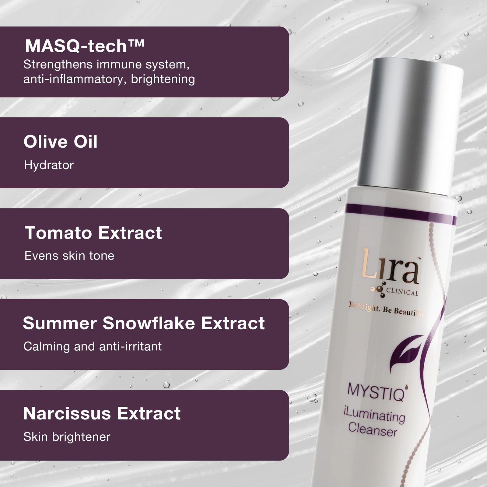 MYSTIQ iLuminating Cleanser – Moisturizing Face Wash with Vitamin C, Orange P…