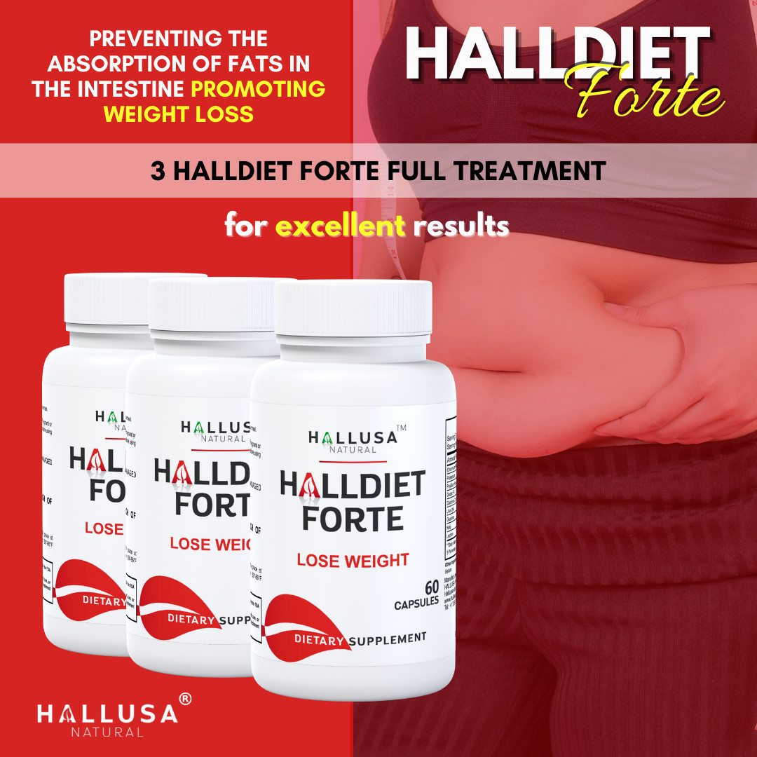 HALLDIET FORTE – Weight & Diet Management Support – Appetite Control – 60 Caps