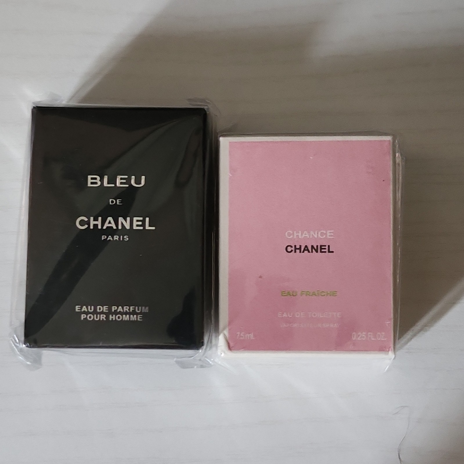 CHANEL Bleu de Chanel EDP + Chance Eau Fraiche EDT Spray Sample 0.25 fl oz