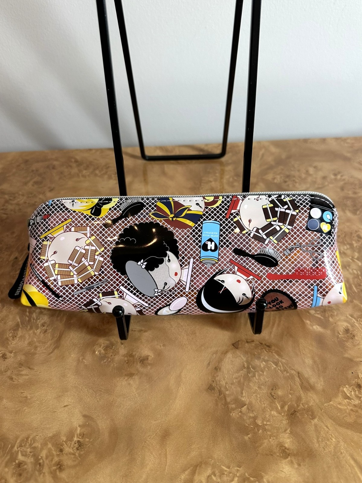 Harajuku Lovers Gwen Stefani Beauty Print PVC Cosmetic Makeup Bag Pencil Case