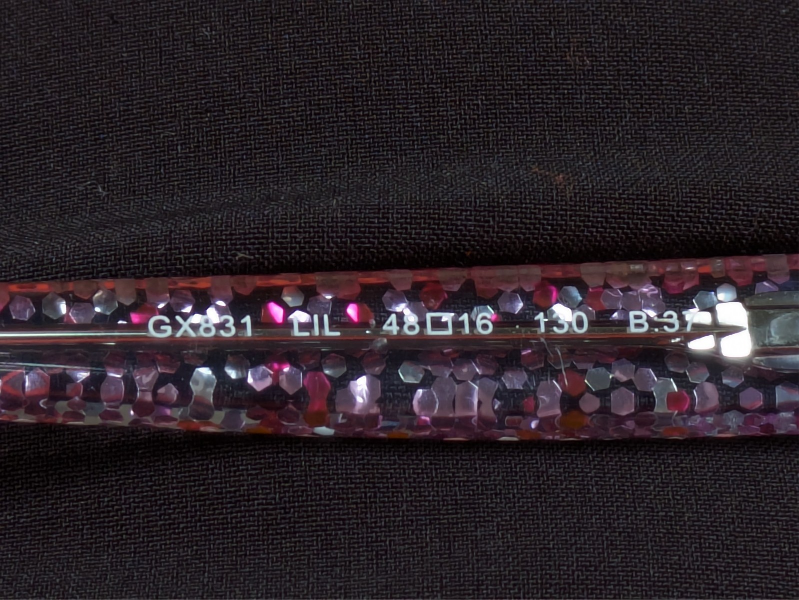 gx by Gwen Stefani GX831 LIL Lilac Glitter Women’s Eyeglasses Frames 48-16-130