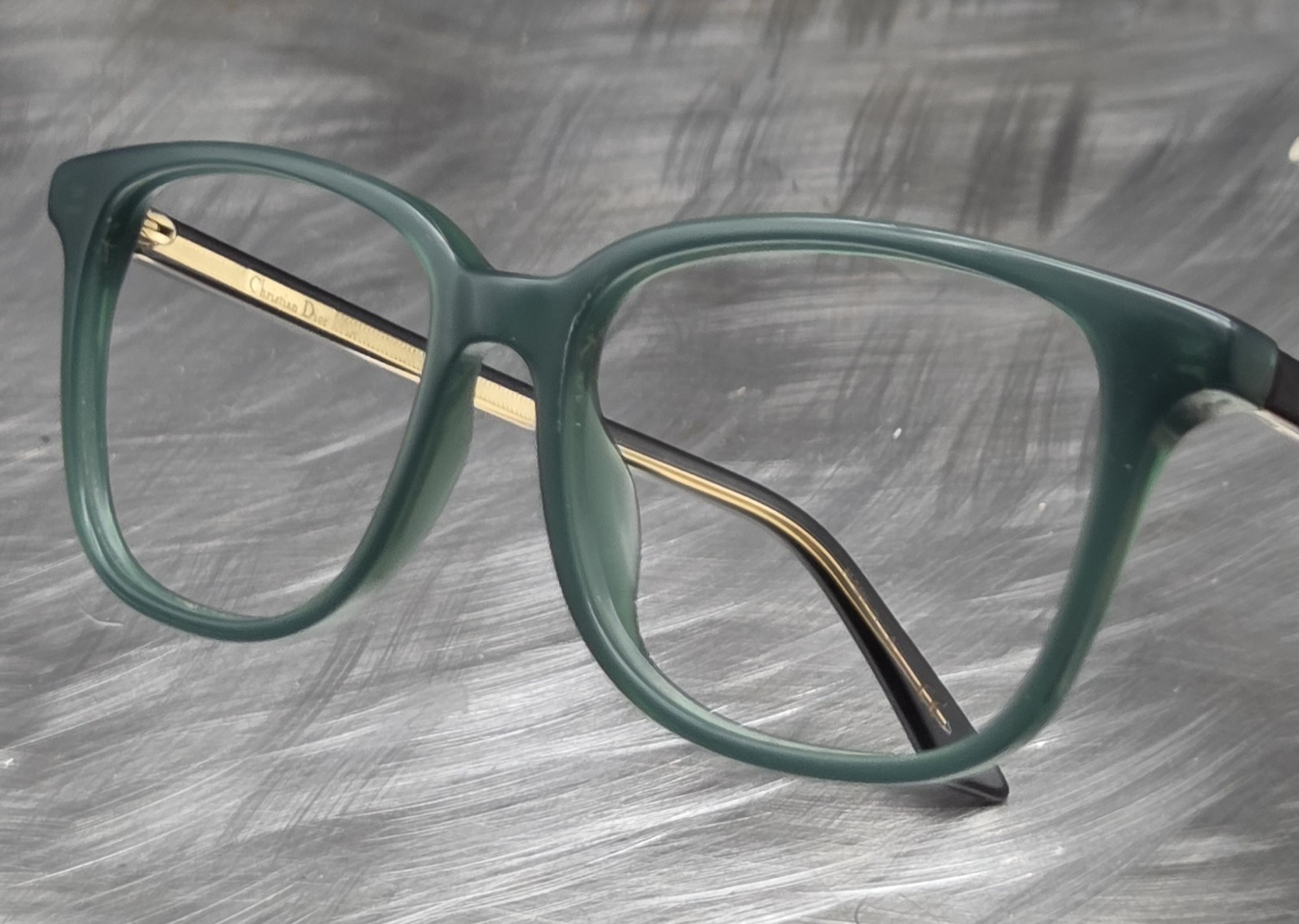 Christian Dior Montaigne No. 27 Green/Black Eyeglasses Frame 51[]16-140 Italy