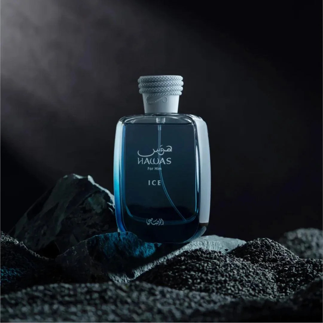 Hawas Ice Eau de Parfum 3.4 oz / 100 ml Spray for Men