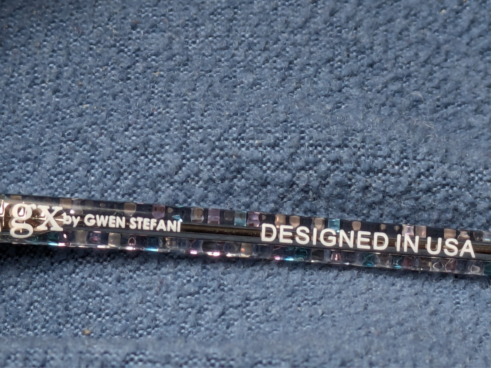 GX by Gwen Stefani GX852 TEA Teal Glitter Girls Eyeglasses Frames 49-14-130