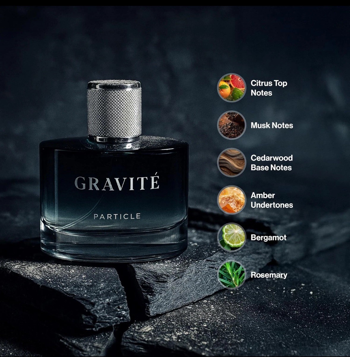 PARTICLE GRAVITE COLOGNE FOR MEN, EAU DE PARFUME 3.38oz NEW open box
