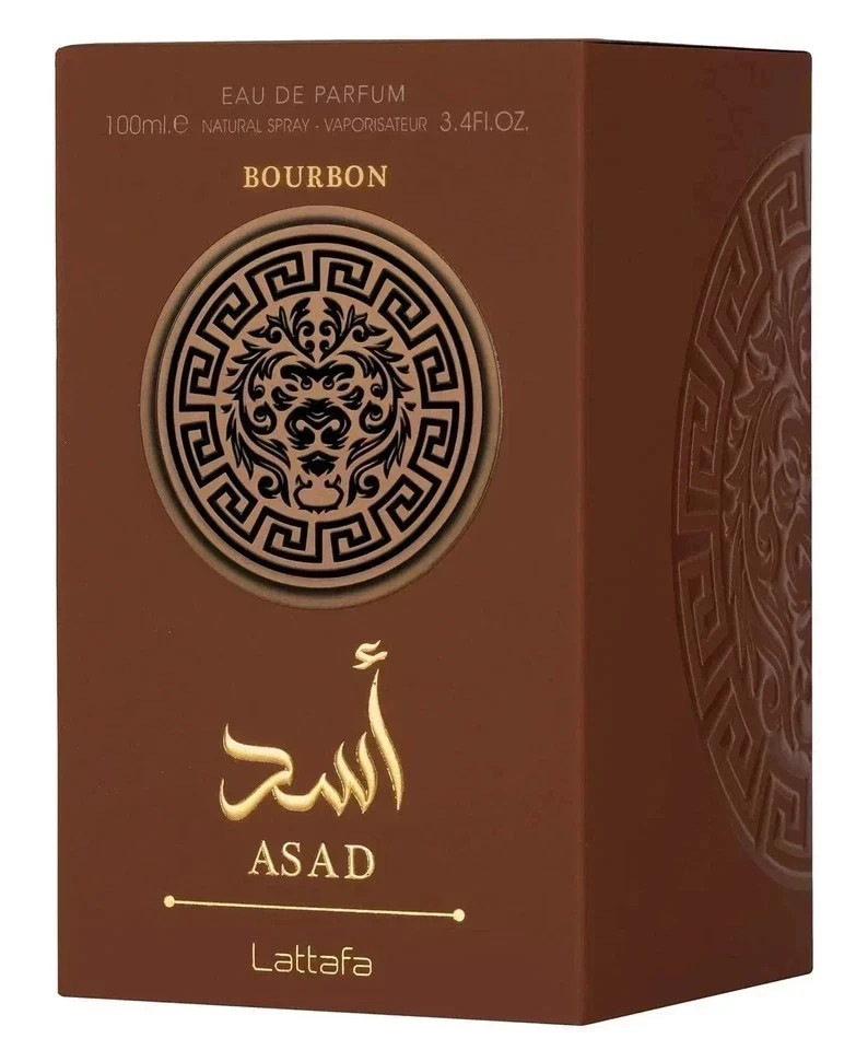 Lattafa Asad Bourbon Unisex Eau De Parfum Spray – 3.4 fl oz / 100 ml