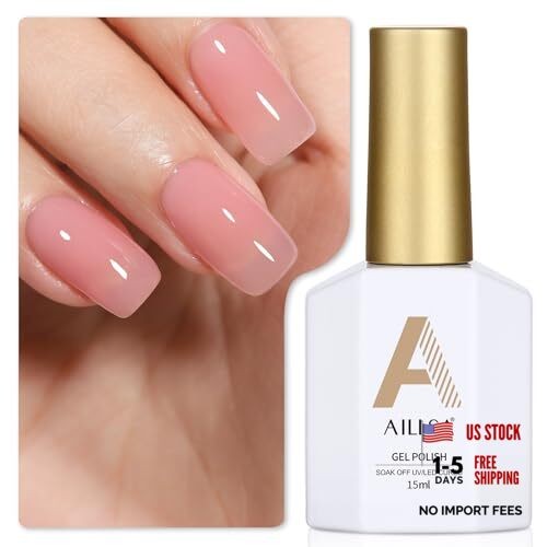 Gel Nail Polish Nude Pink Gel Polish Sheer Neutral Color Jelly Gels Sheer Pink
