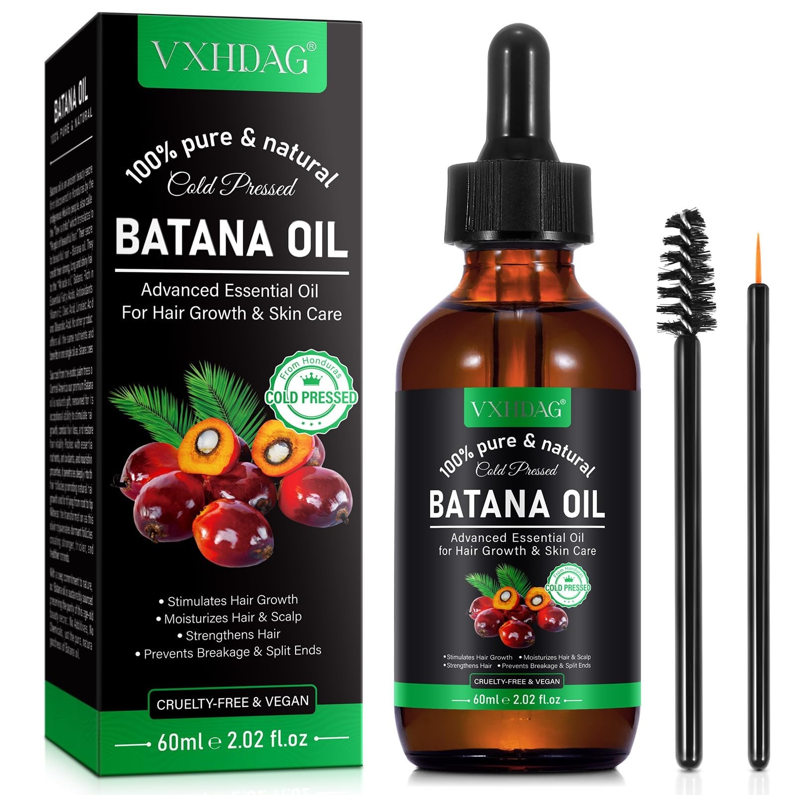 Batana Oil – 100% Pure & Natural from Honduras for Hair Growth, 2.02 fl oz …