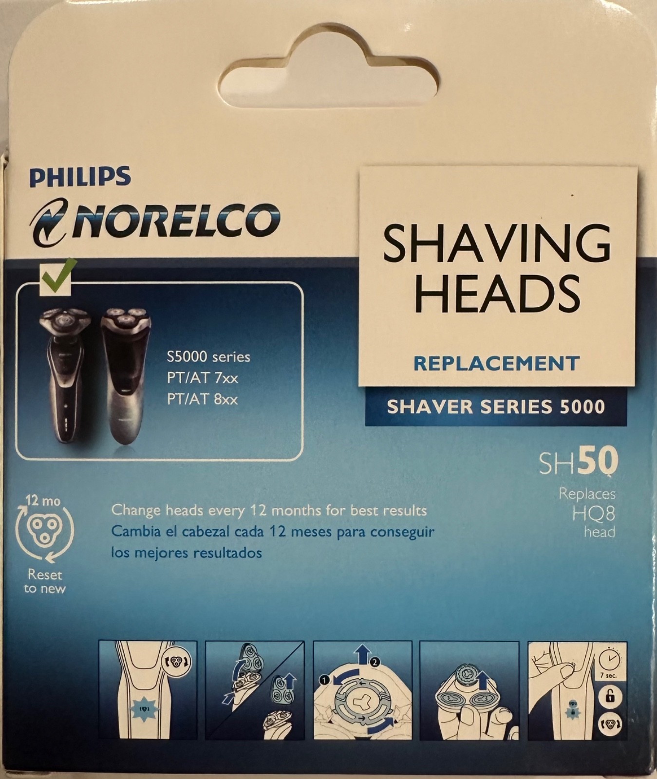 🔥Philips Norelco SH50 Shaving Heads for Series 5000 / Replaces HQ8