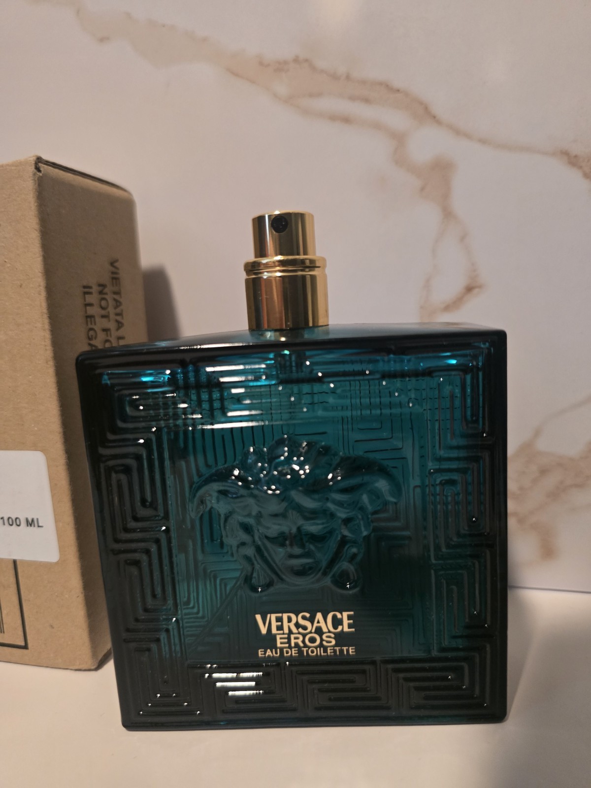 Versace Eros EDT 3.4 oz 100ml Tester Men’s Cologne Spray w/ Cap Authentic