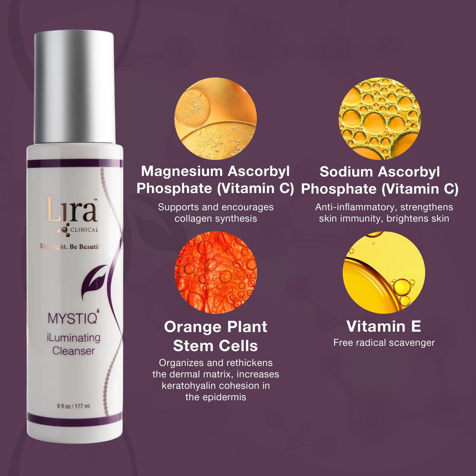 MYSTIQ iLuminating Cleanser – Moisturizing Face Wash with Vitamin C, Orange P…