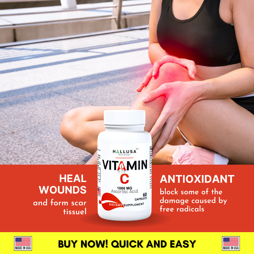 VITAMIN C 1000mg – Powerful Antioxidant – Immune System – Supplement – 60 Cap
