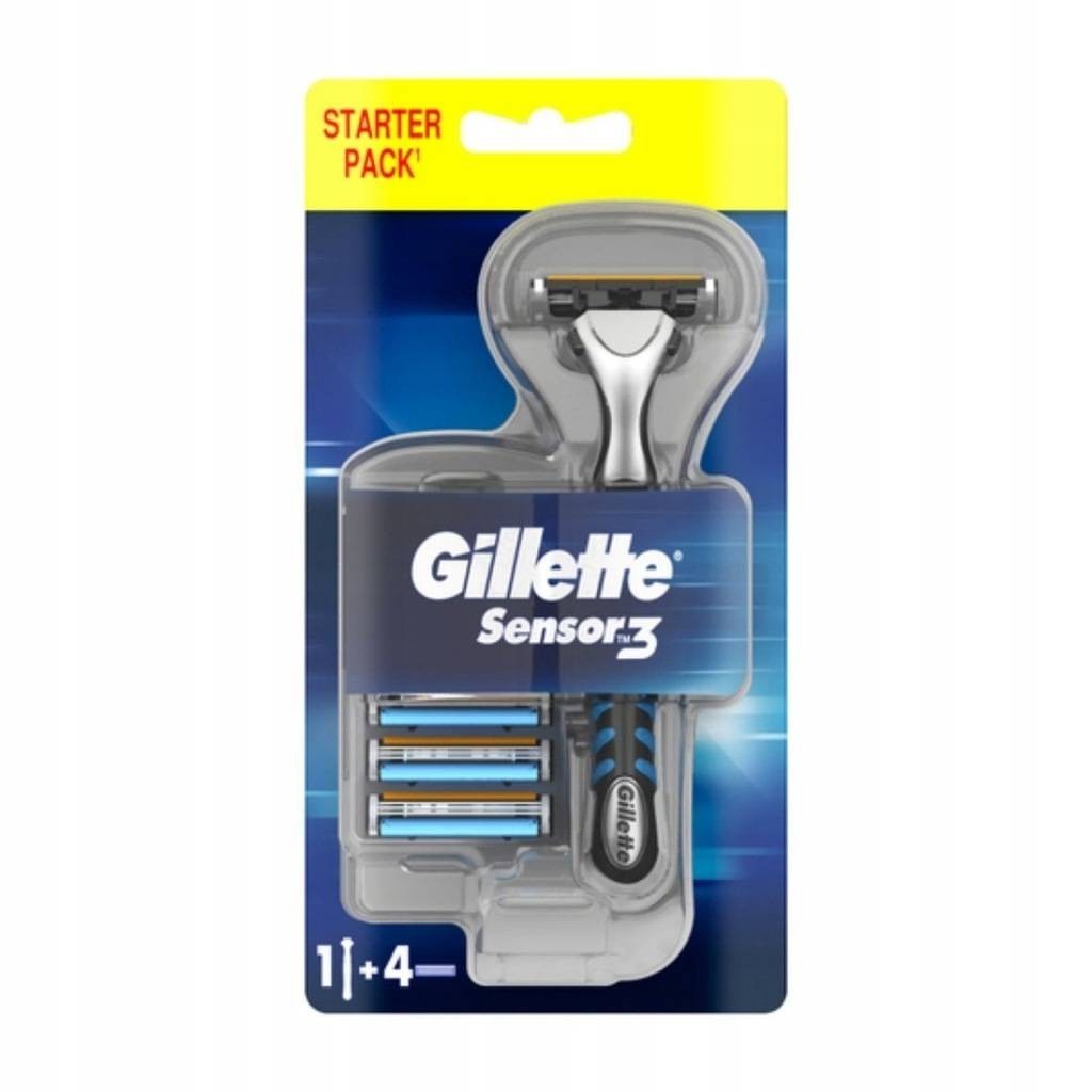 Gillette Sensor3 Starter pack 1 handle + 4 cartiges