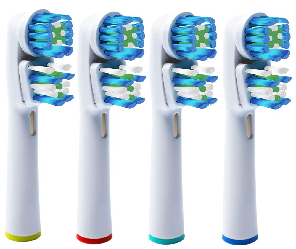Hippie Hype Double Clean Brush Heads Compatible Braun Oral-B Dual Clean