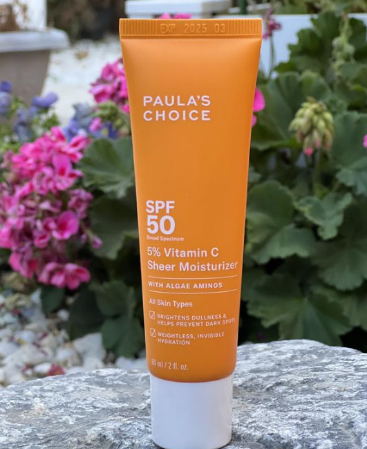 NIB 100% Authentic Paula’s Choice 5% Vitamin C Facial Moisturizer SPF 50, 2 oz