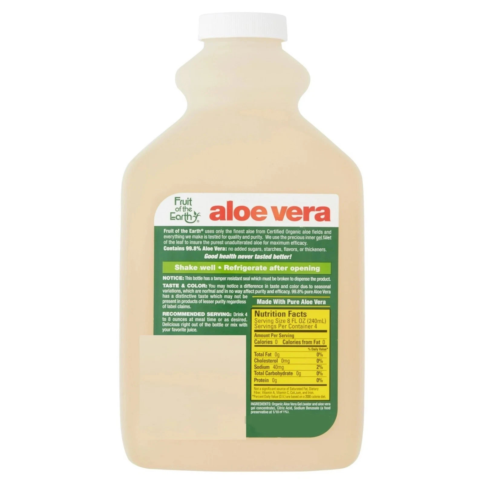 3 Fruit Of The Earth Aloe Vera Juice 100% Hand Cultivated Inner Gel Fillet 32oz.