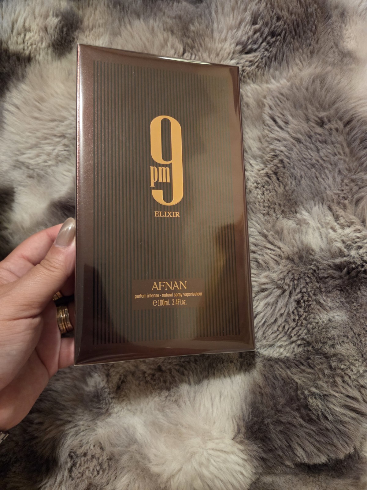 Afnan 9 PM Elixir Parfum Spray Fragrance 3.4 fl oz Regular Size