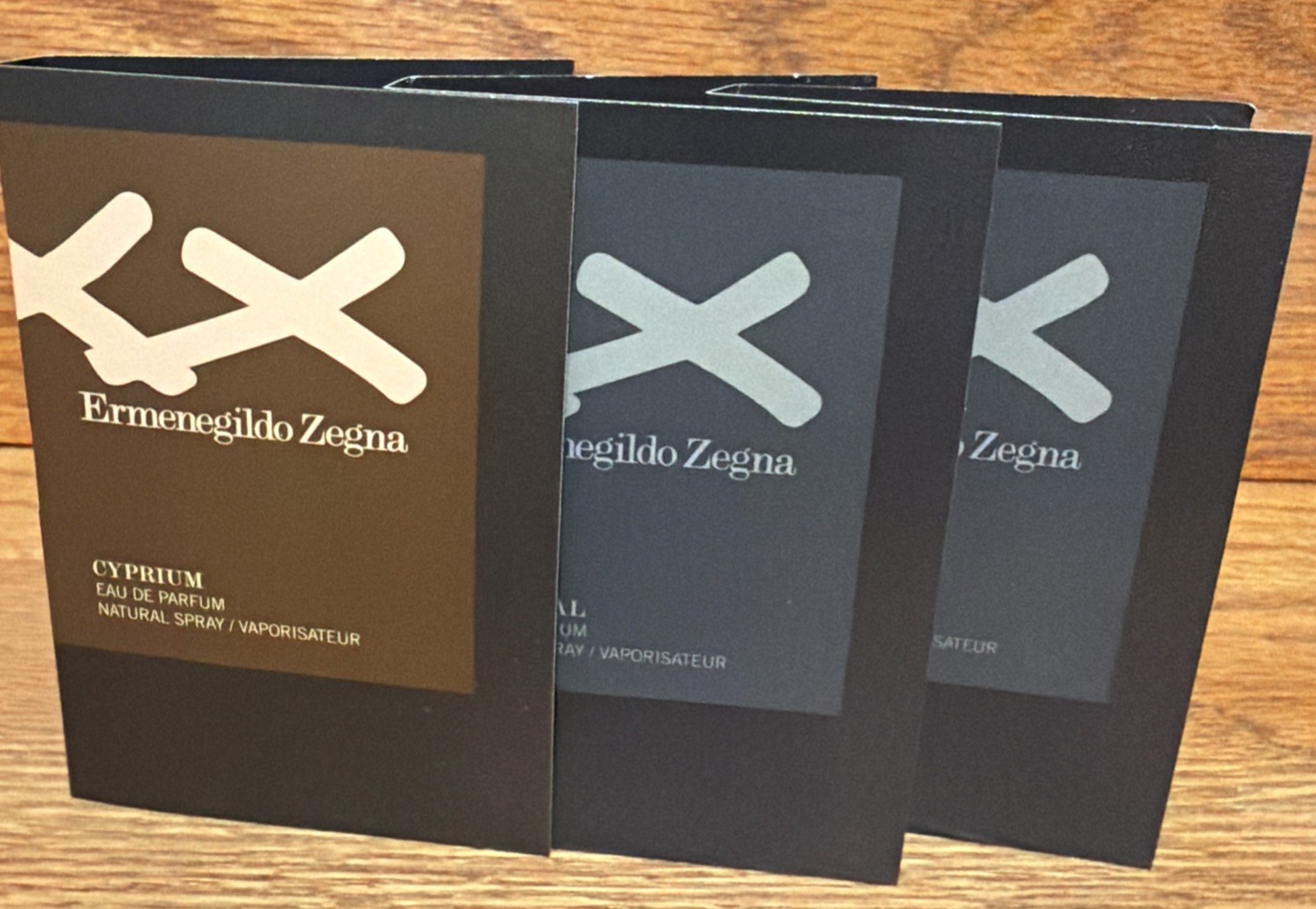 3 Vials X Ermenegildo Zegna XXX Cyprium & Charcoal Sample 1.5ml Spary