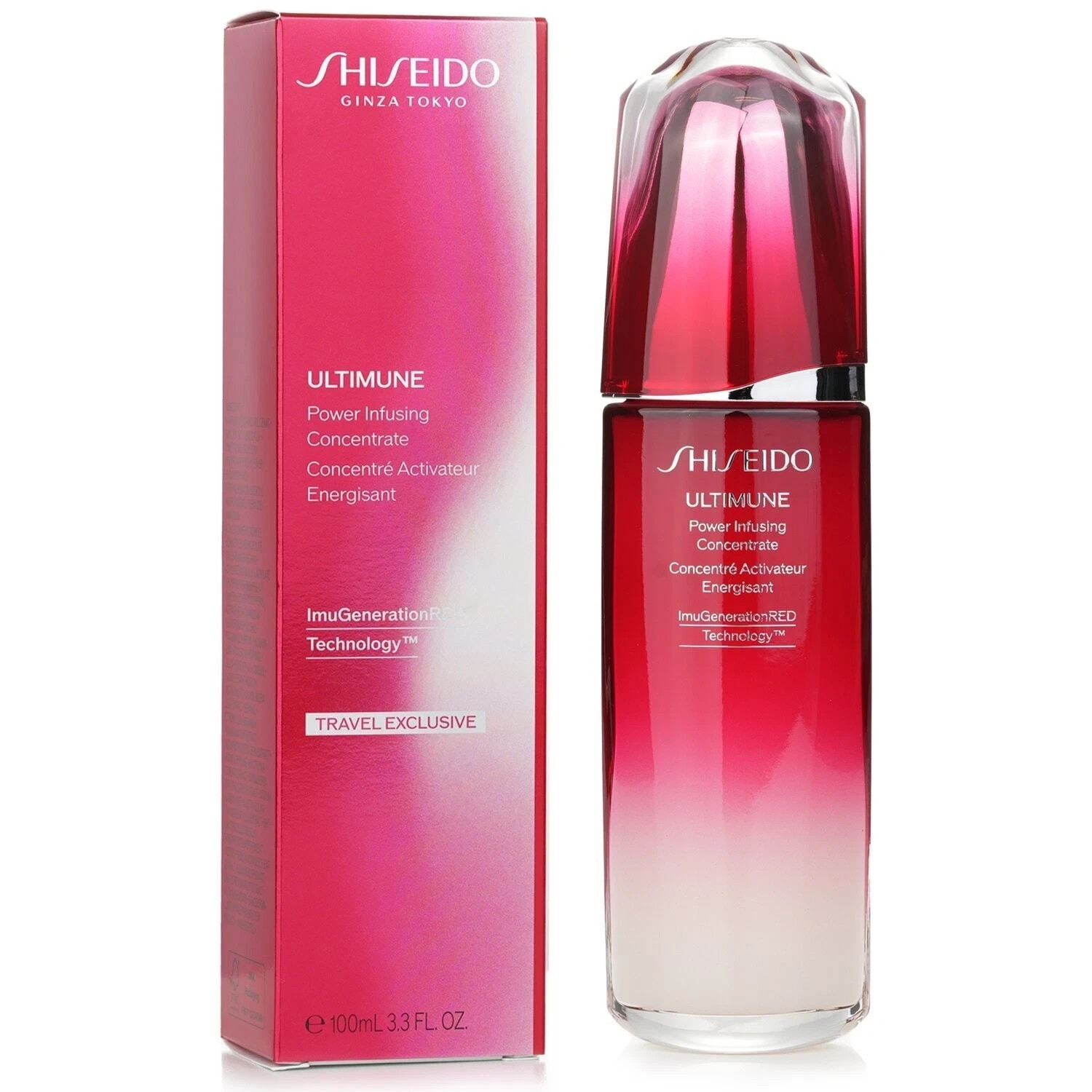 Shiseido Ultimune Power Infusing Concentrate 100ml 3.3oz ImuGenerationRED Travel