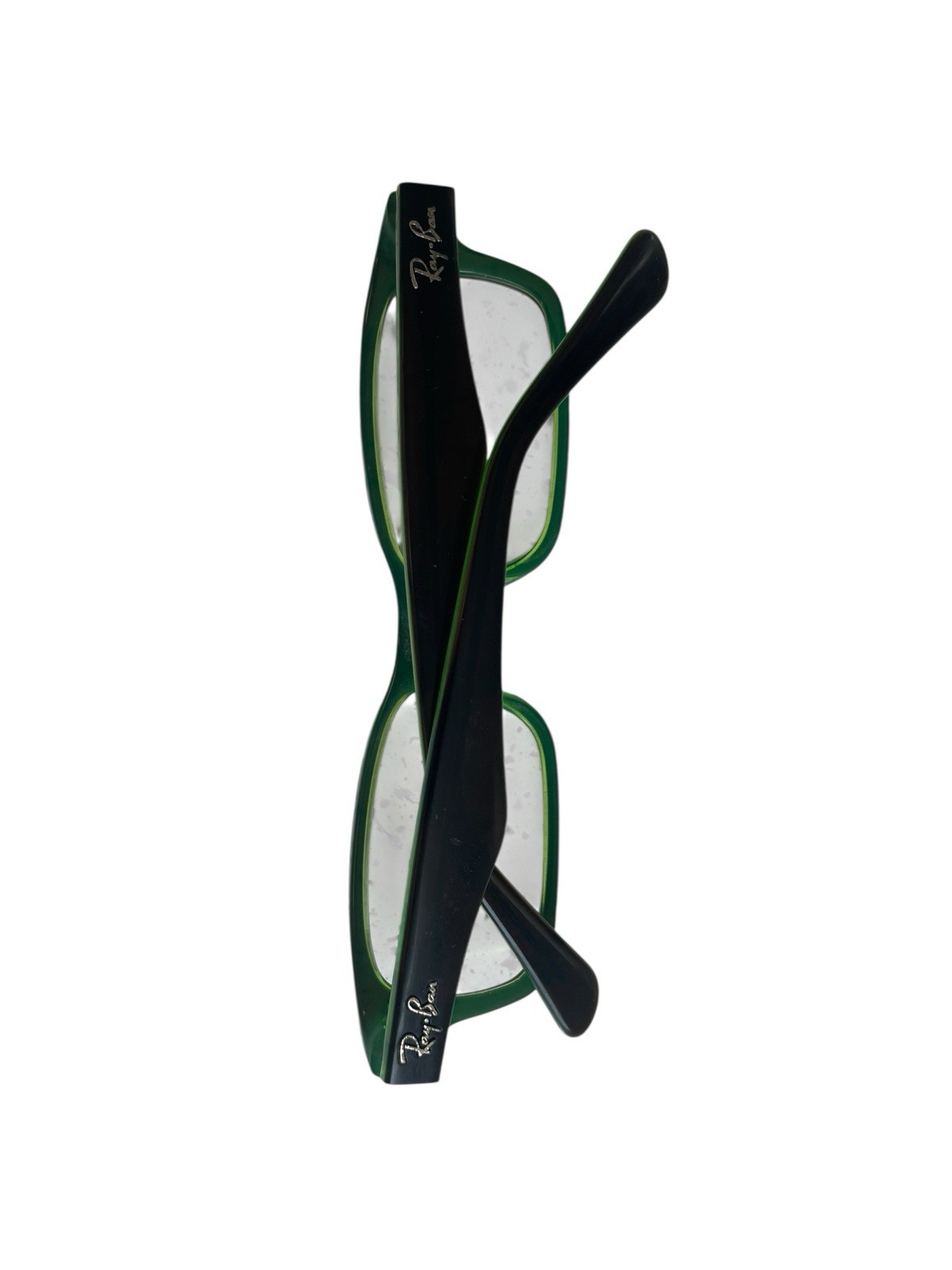 Ray-Ban Kids Frames Eyeglasses Green Black 49-125 Rectangle RB1530 3365 Unisex