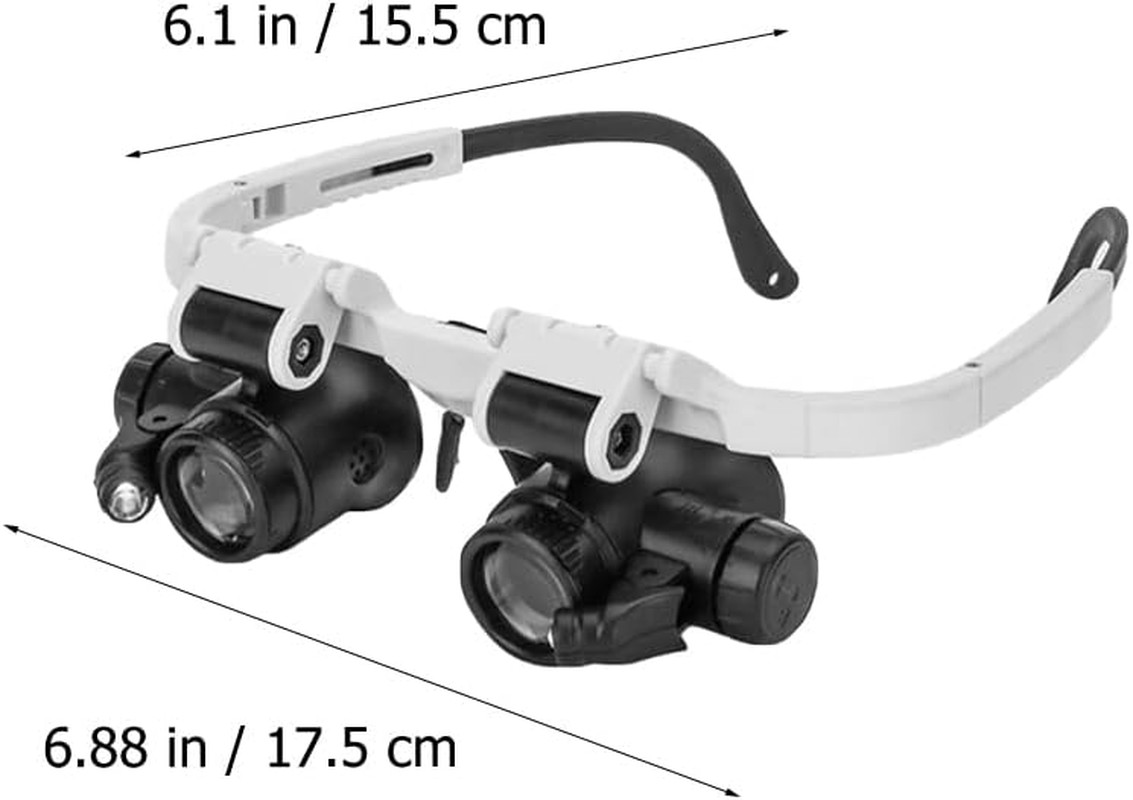 1Pc XXX Binocular LED Magnifying Headset Flexible Design for Precision Work for