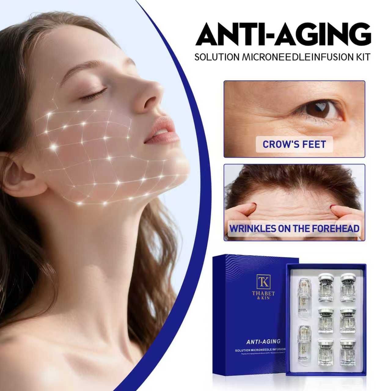 Anti Aging Micro Infusion System 0.05mm Microneedle Stamp Hyaluronic Acid Serum