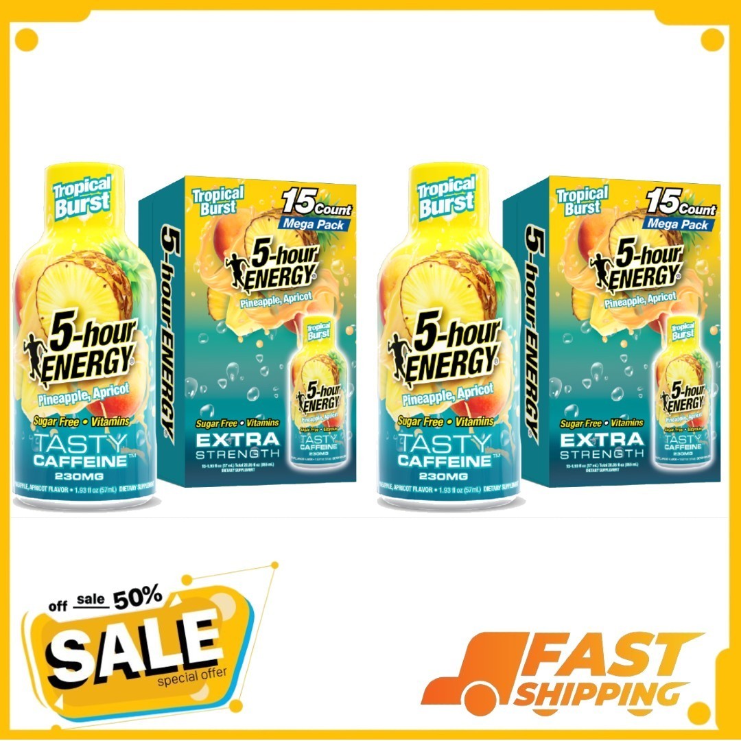 5-hour ENERGY Shot, Extra Strength, Tropical Burst, 30 Count