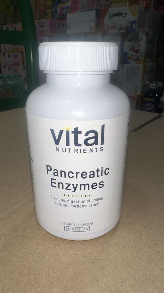 Vital Nutrients Pancreatic Enzymes 180 Capsules Digestive Support