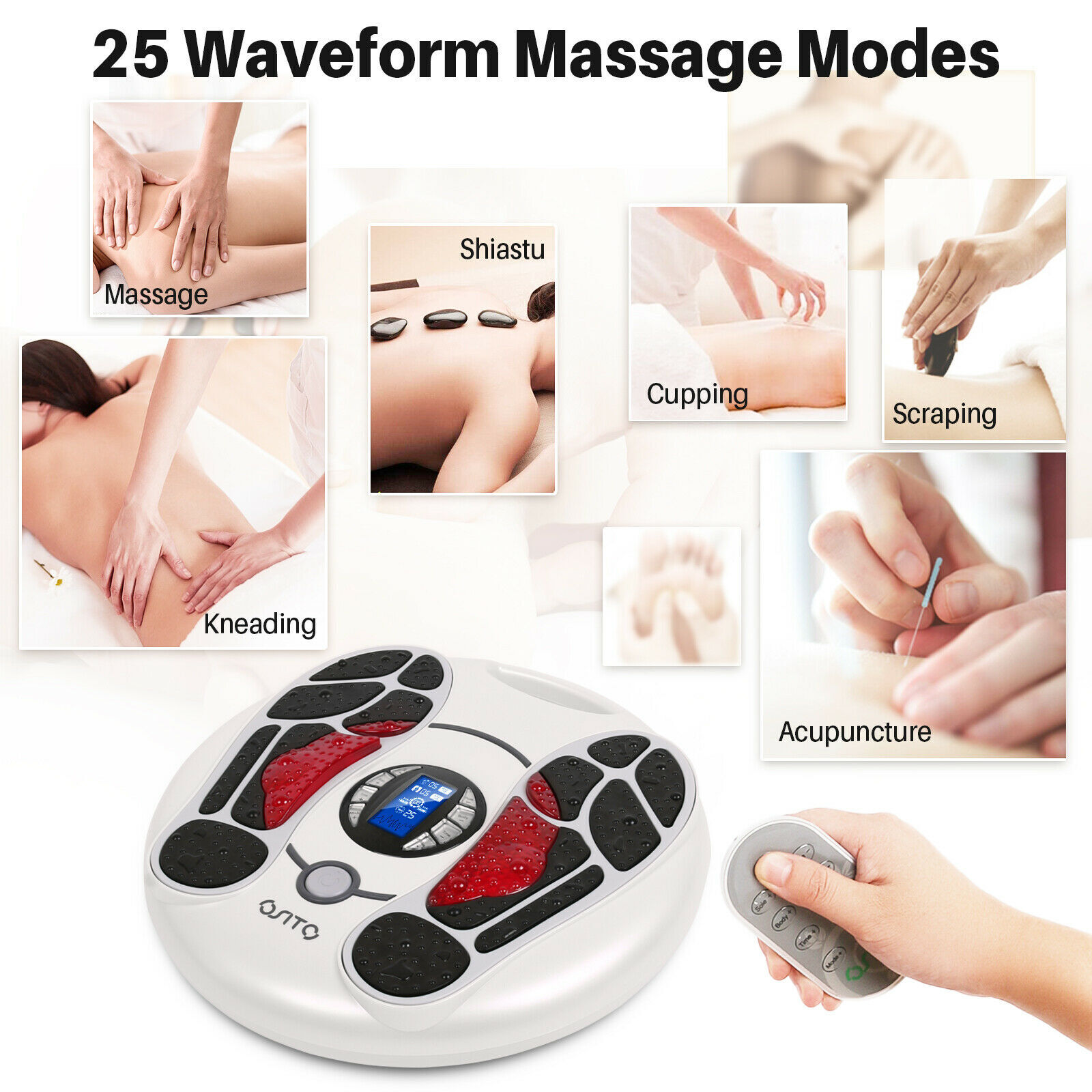 OSITO EMS Foot Circulation Massager Booster for Neuropathy Feet Legs Pain Relief