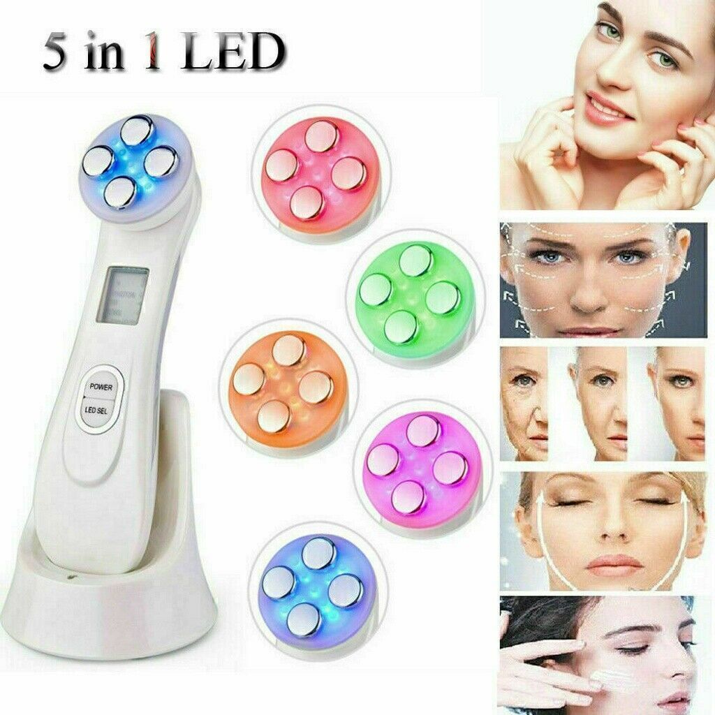5 In 1 LED RF EMS Photon Therapy Rejuvenation Beauty Skin Care Spa Face Device