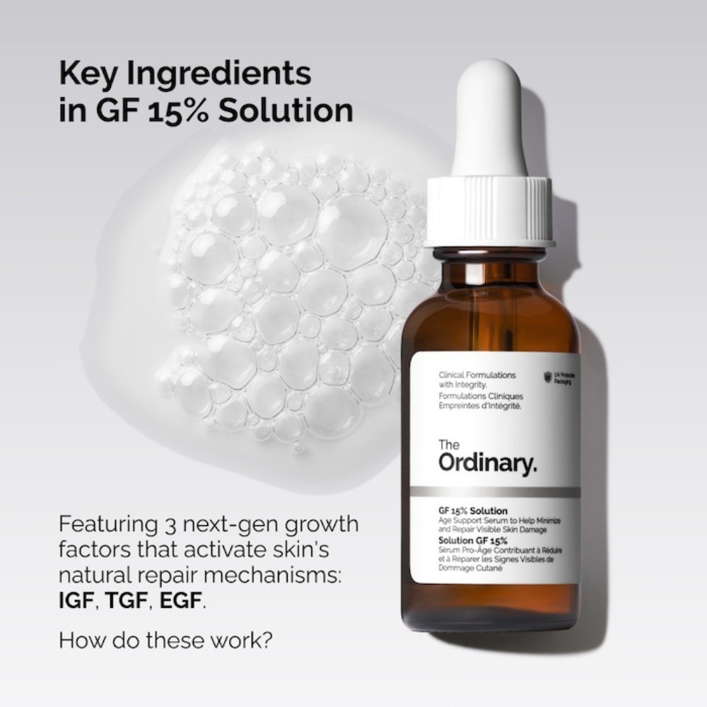 The Ordinary Authentic GF 15% Serum for Visible Skin Repair and Wrinkles 1 oz