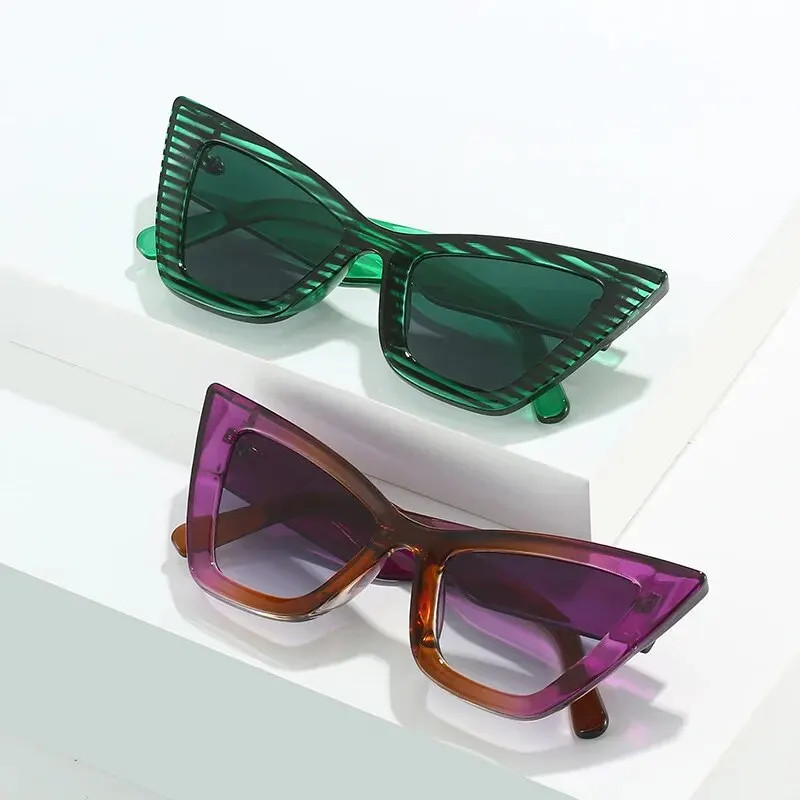 New Large Frame Triangle Cat-eye Sunglasses Europe And The United States Fashion