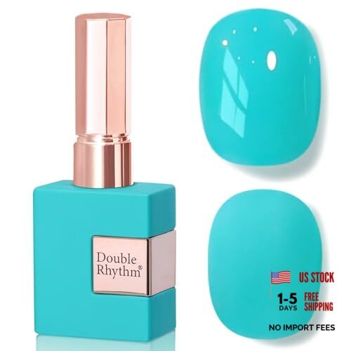0.5 Oz Gel Nail Polish Neutral Natural Same Color Same Bottle Translucent Teal