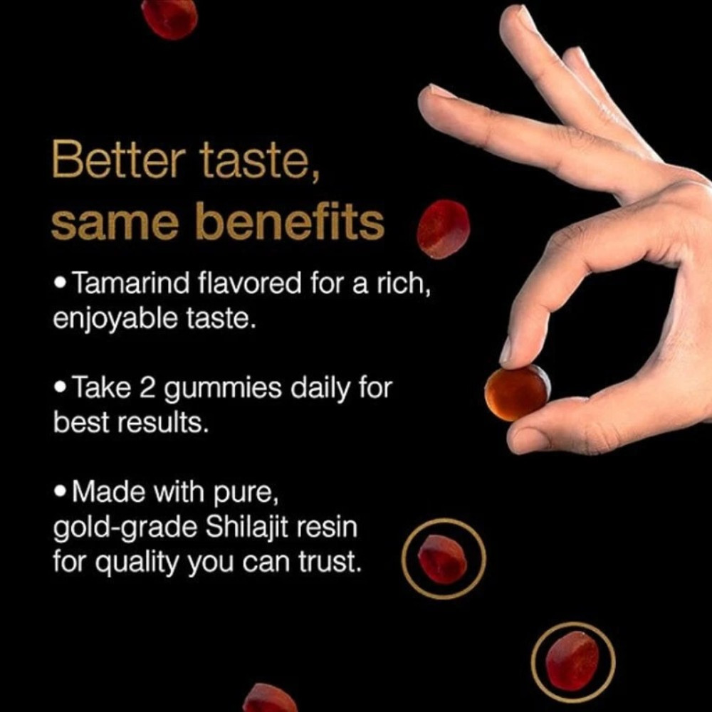 Himalayan Shilajit GOLD Gummies, Organic, Extremely Potent 3000 mg, Fulvic Acid