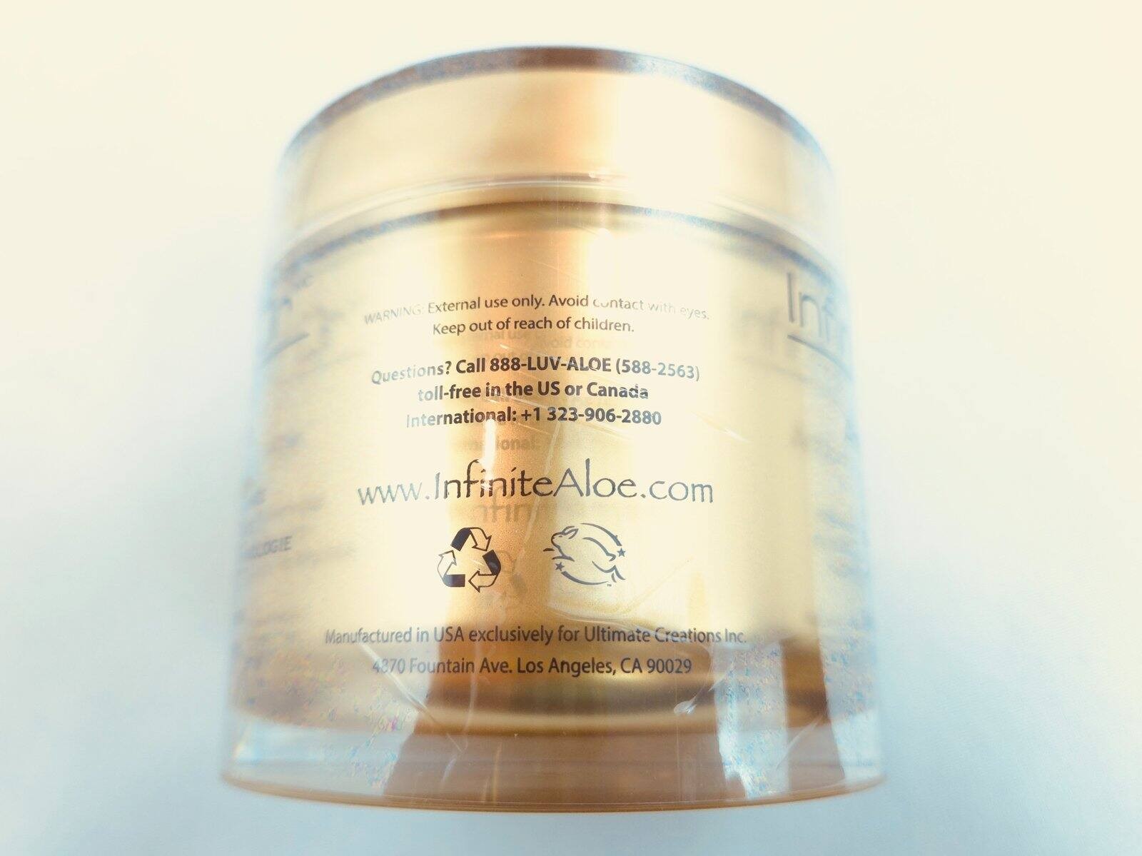 Infinite Aloe Gold Anti Aging Formula Face & Neck Cream 6.7 Oz New Sealed Jar