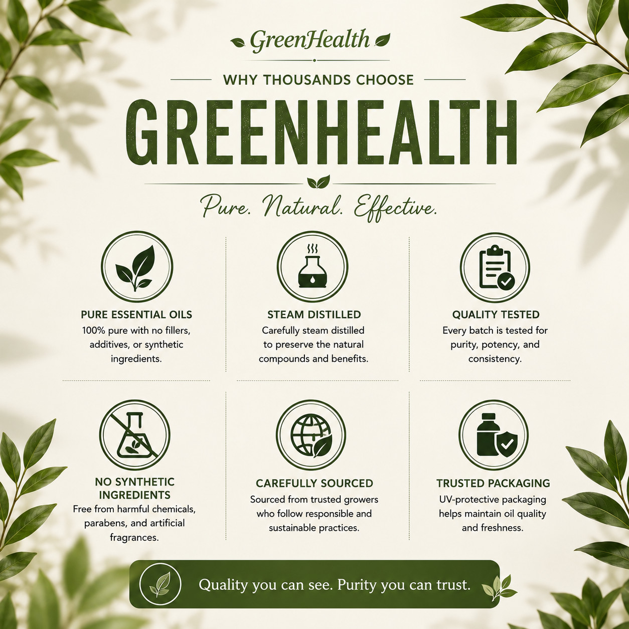 1 fl oz Tea Tree Essential Oil (100% Pure & Natural) – GreenHealth