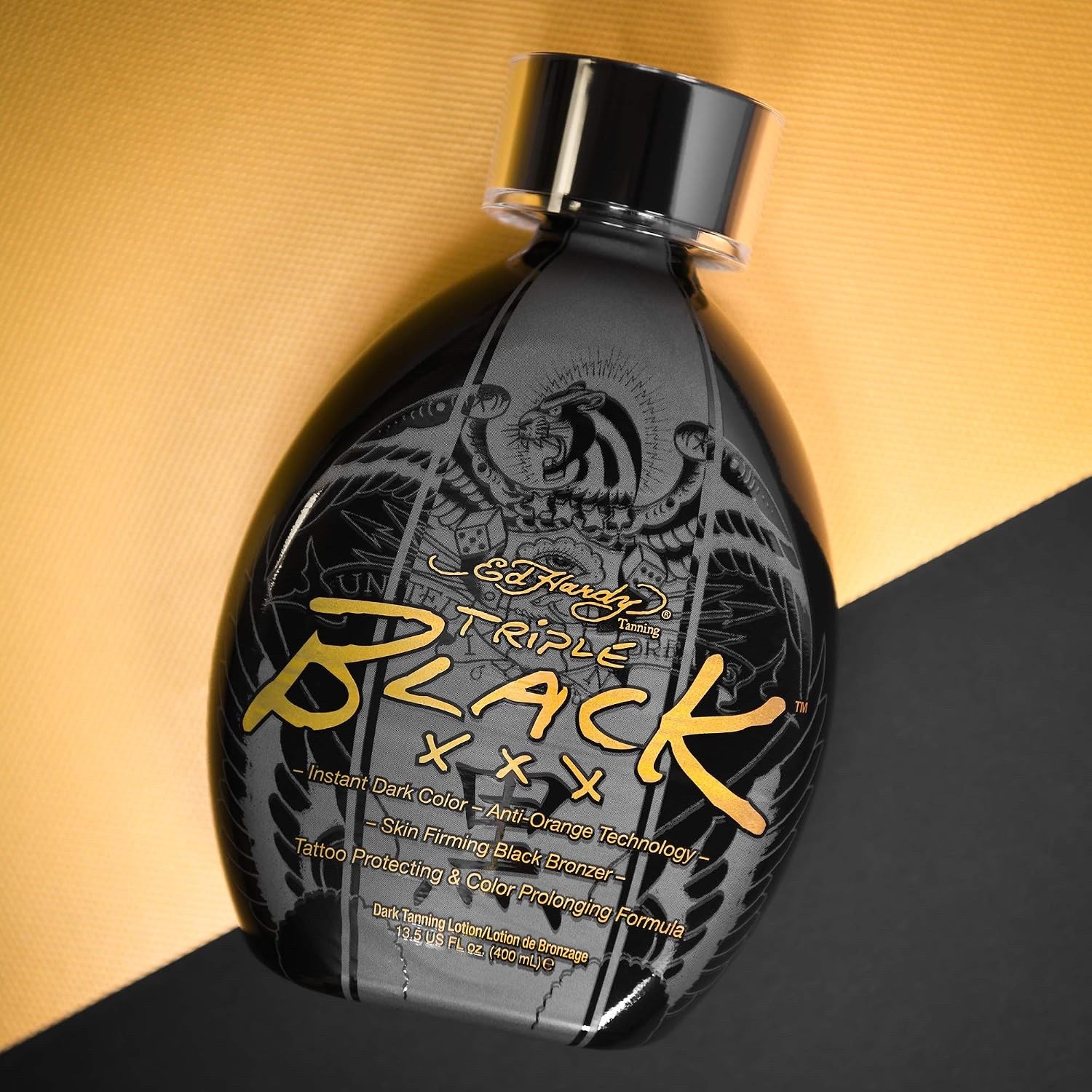Ed Hardy BLACK XXX Instant Dark Color Tanning Lotion, 13.5 oz – New, Sealed!!!