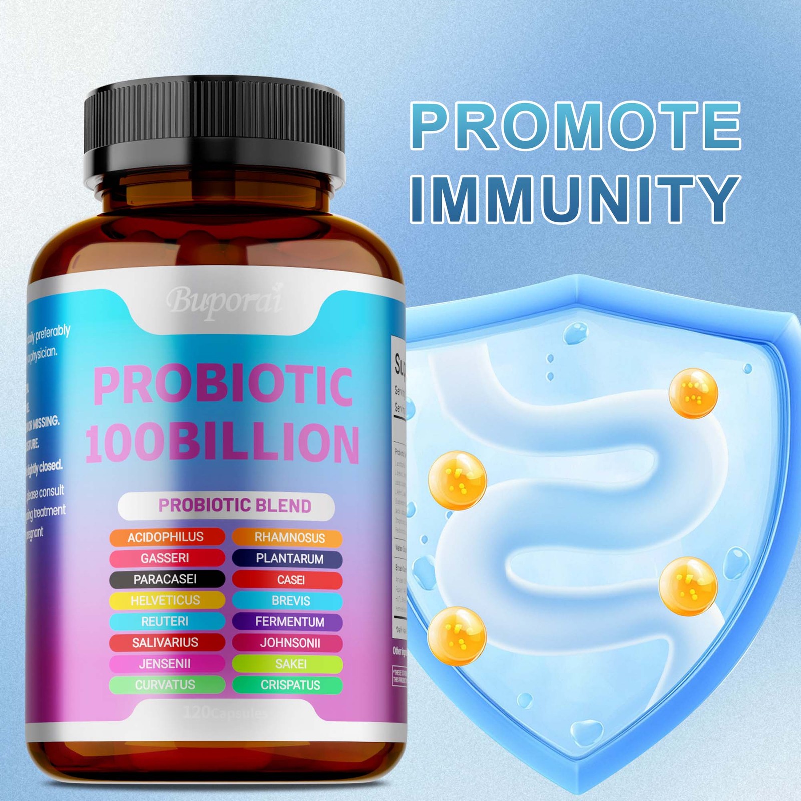 Probiotics 100Billion 120pcs-Supports Digestion and Absorption,Intestinal Health