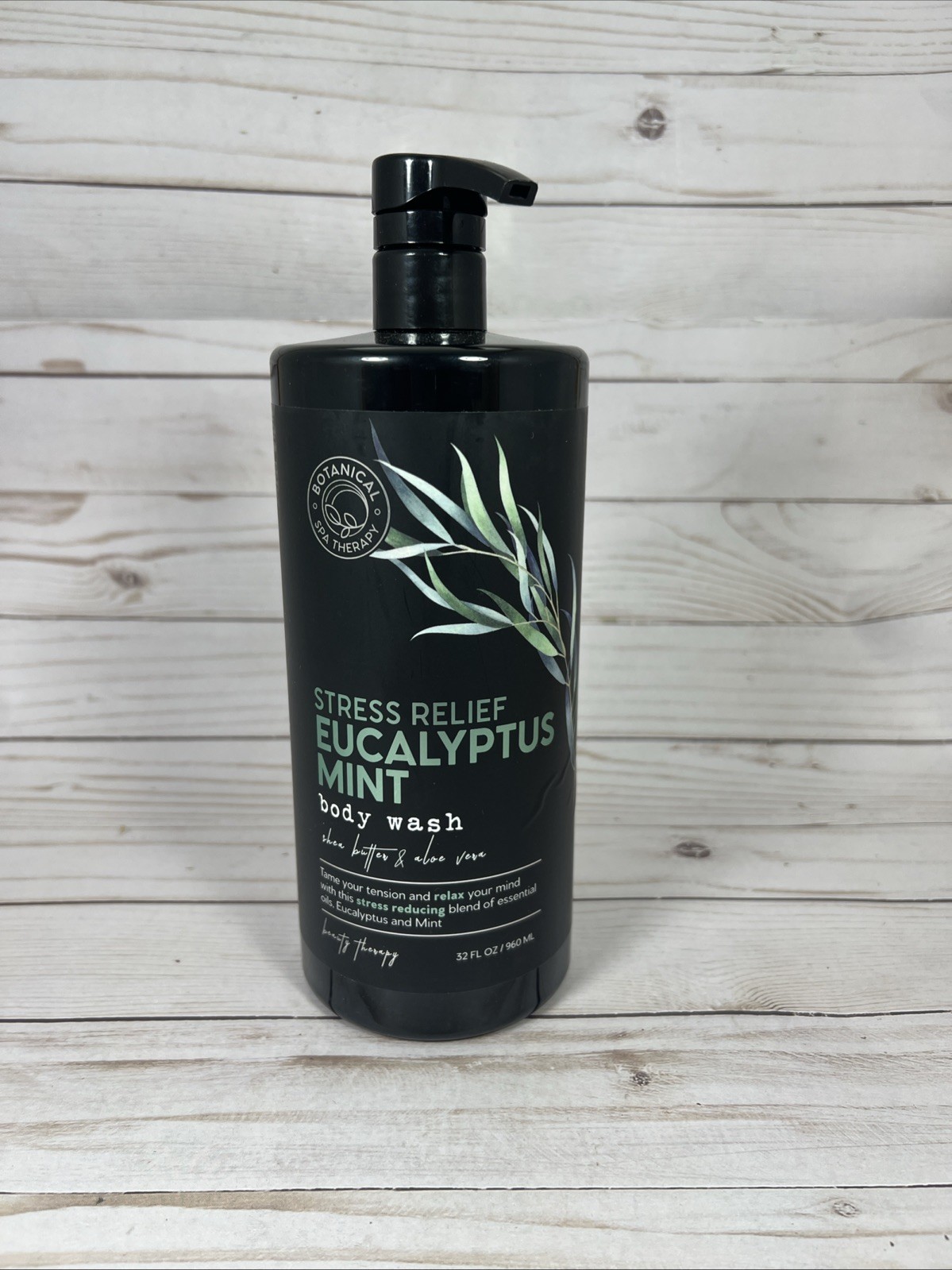 Botanical Spa Therapy Stress Relief Eucalyptus Mint Body Wash 32oz