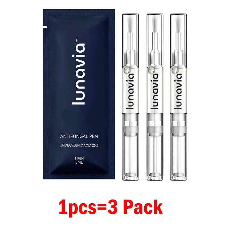15 Pack Lunavia Antifungal Pen, 25% Undecylenic Acid – Toenail Fungus Treatment