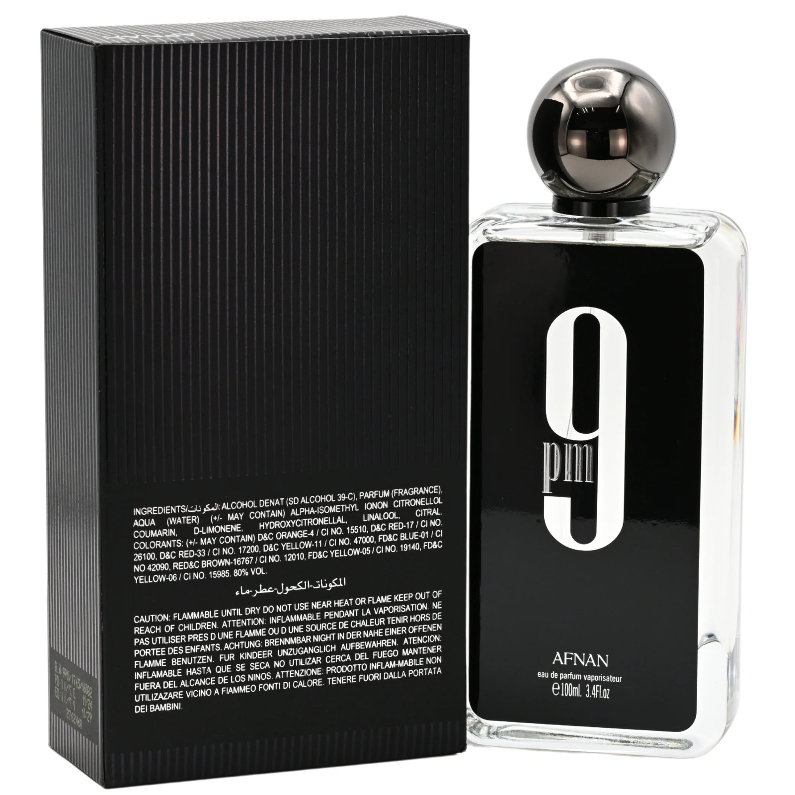 9 PM by Afnan cologne for men EDP 3.3 /3.4 oz New in Box