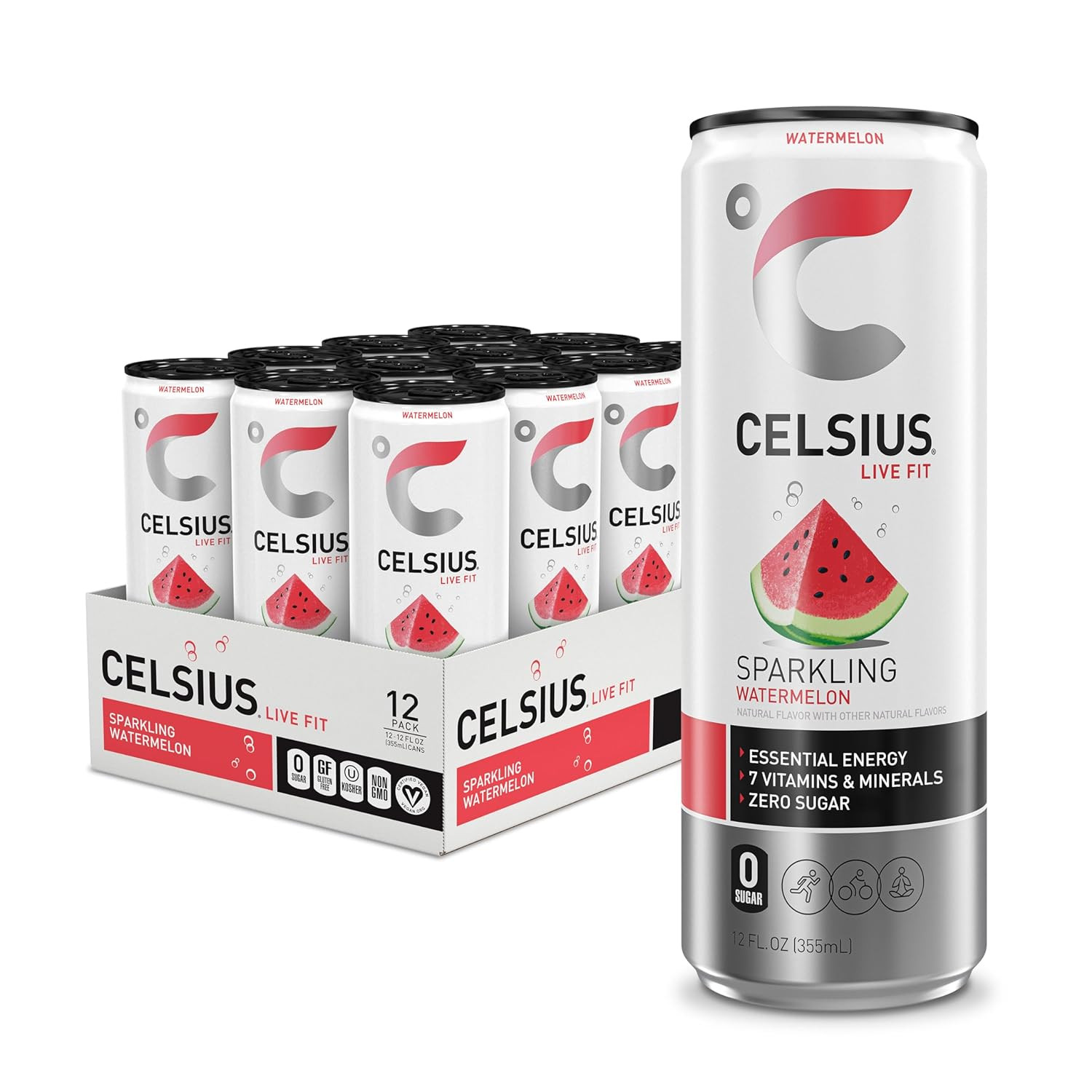 Assorted Flavors Official Variety Pack, Functional Essential Energy Drinks, 12 F