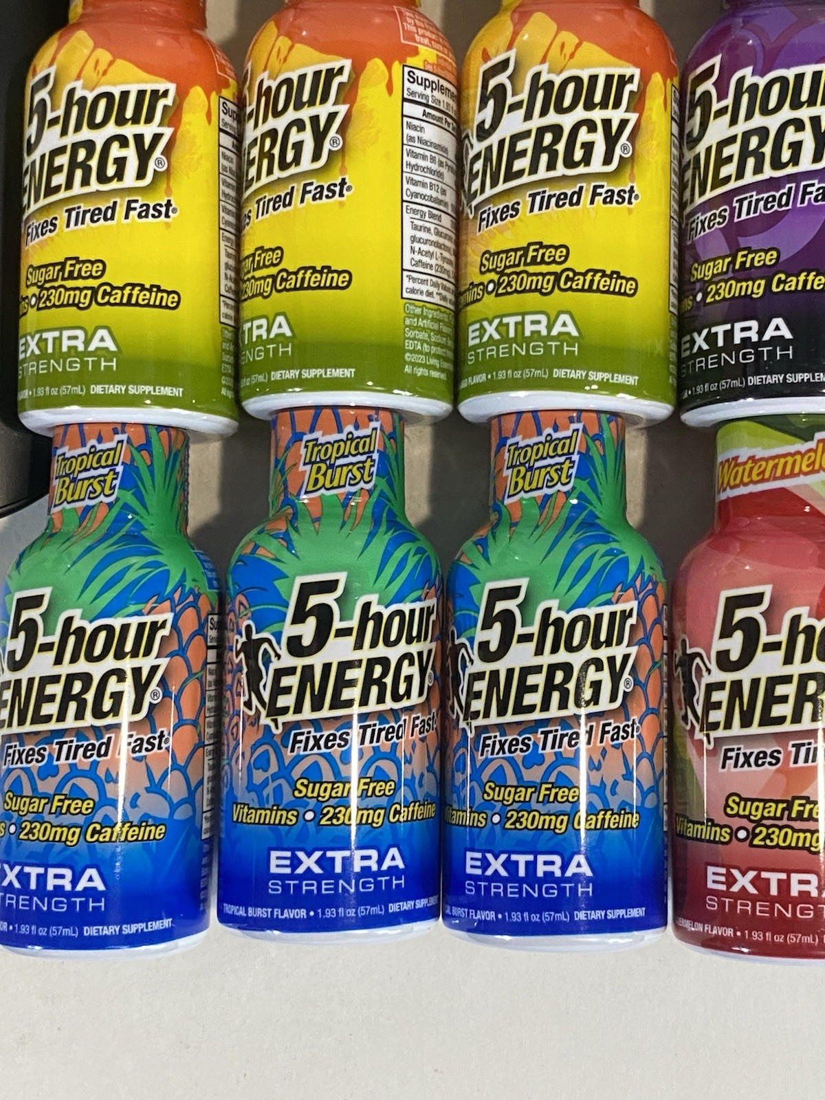 (21) 5-hour Energy Extra Strength, Variety, Energy Shot, 1.93oz. Bulk, 7 Flavors
