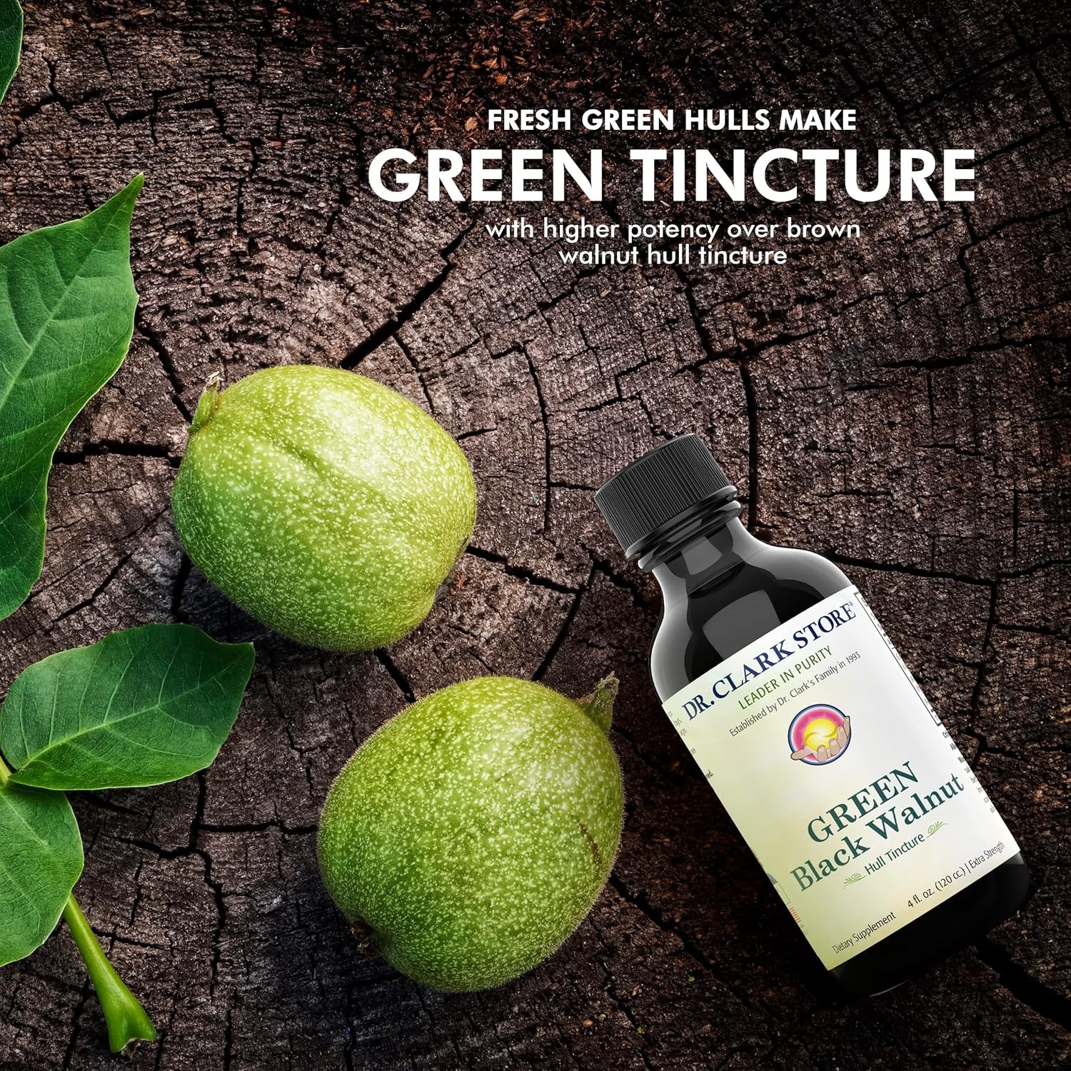 Original Green Black Walnut Hull Tincture (Extra Strength)by Dr. Hulda Clark 4oz