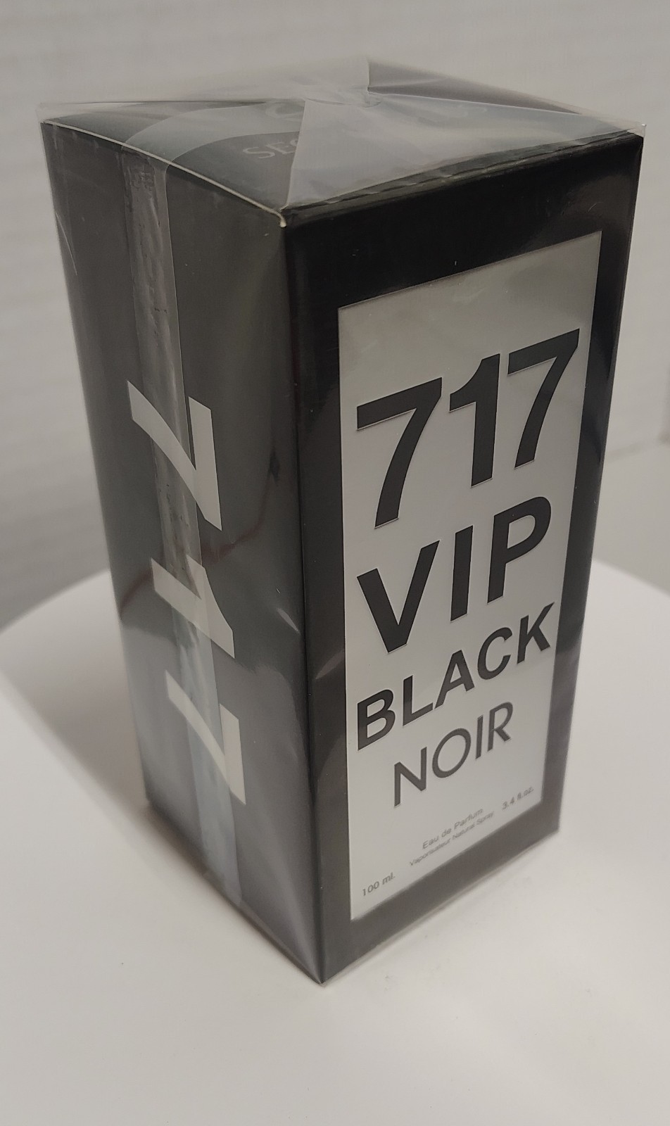 717 VIP Black Noir Cologne Men 3.4oz EDT Secret Plus New Sealed Spicy Musk Scent